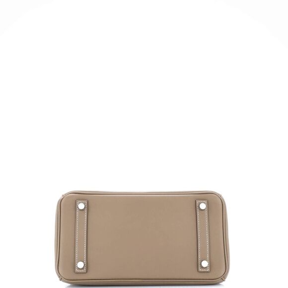 Hermes Birkin Handbag Grey Swift with Palladium Hardware 25 Gray - Picture 5 of 8